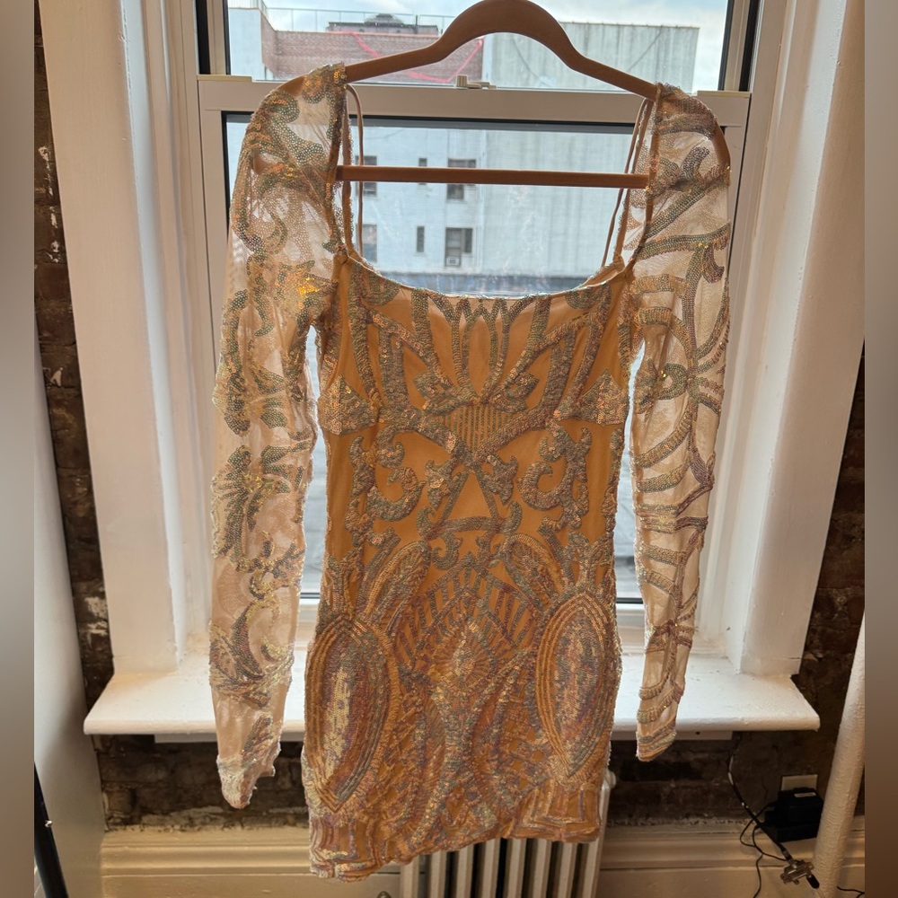 Lucy in the sky mini shiny dress
